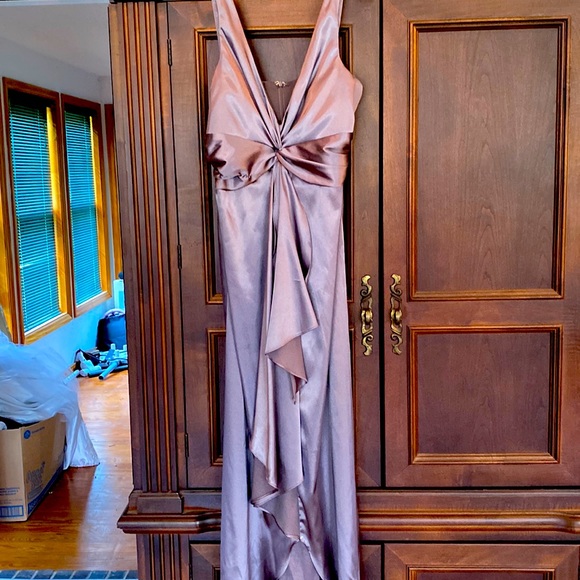 Beautiful Chadwicks size 8 evening gown gray - Picture 1 of 8